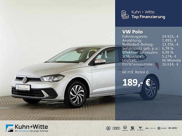 VW Polo 1.0 MPI Life *LED*PDC*SHZ*Audio*Bluetooth*