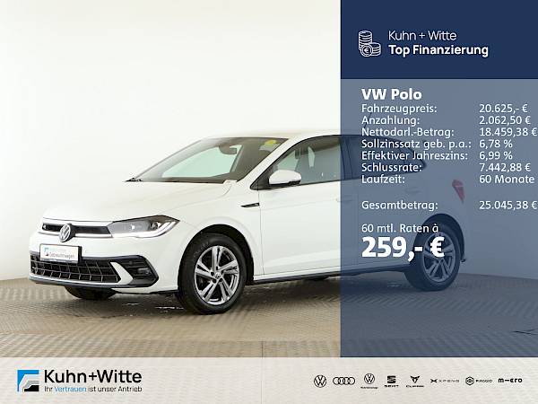 VW Polo 1.0 TSI R-Line *Matrix*RFK*SHZ*AppleCar*